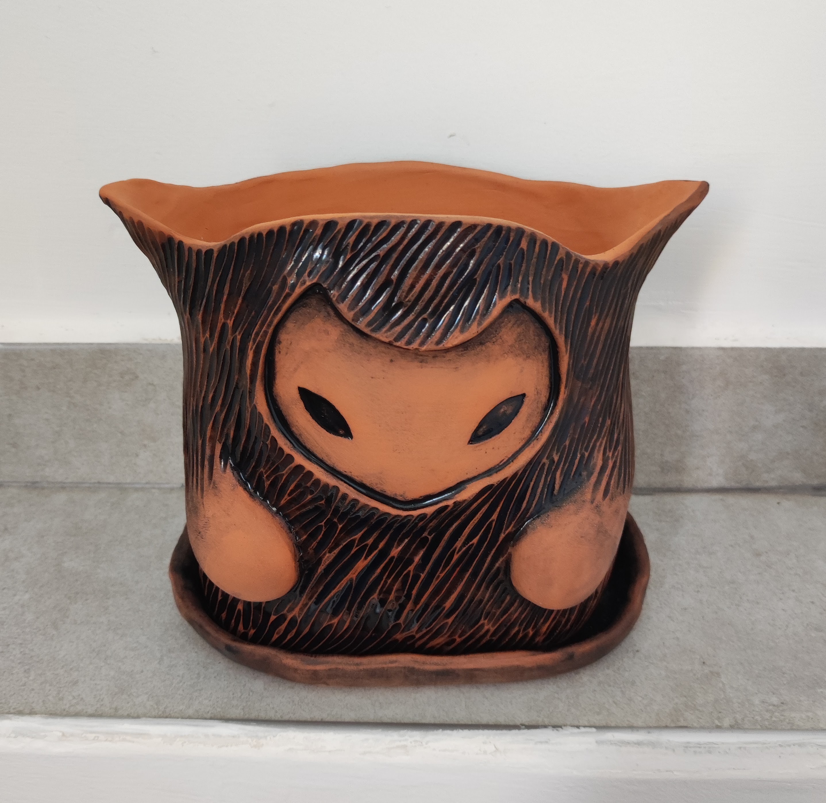 Flower pot "good spirit"